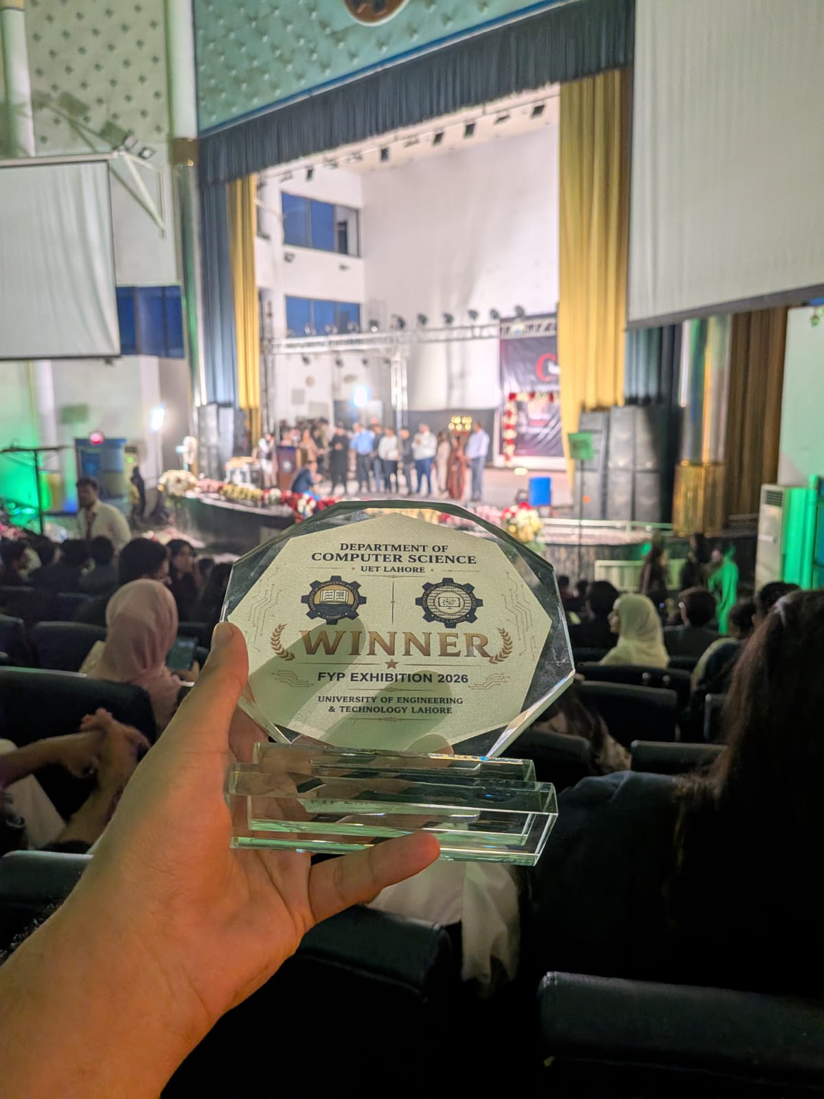 1st Place, Final Year Project Exhibition — UET Lahore